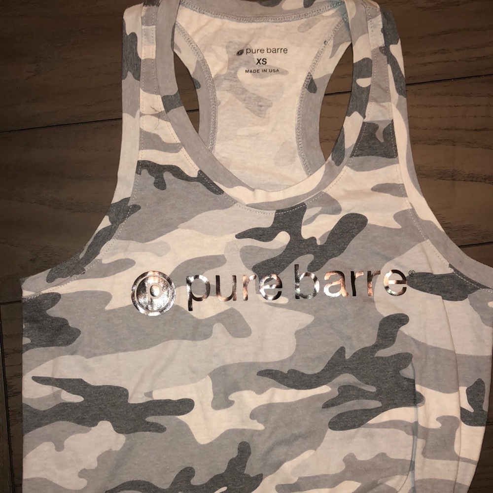 Pure Barre camo tank